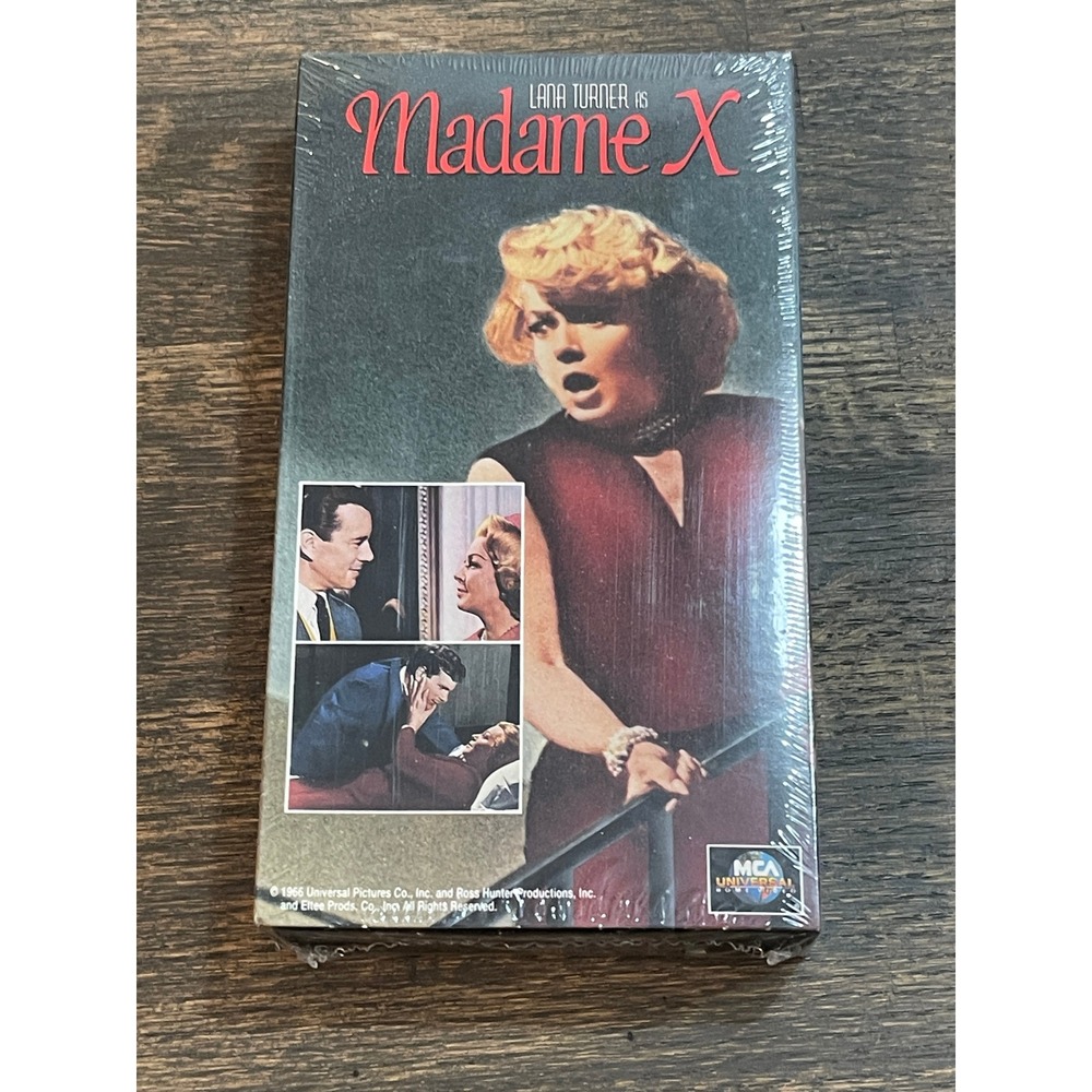 Madame X VHS 1966 Lana Turner MCA Universal Home Video Factory Sealed New 80154
